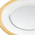 Round Gold Border Glass Charger Plate
